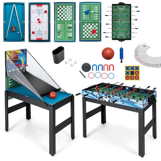 14-in-1 Combo Game Table Set for Home