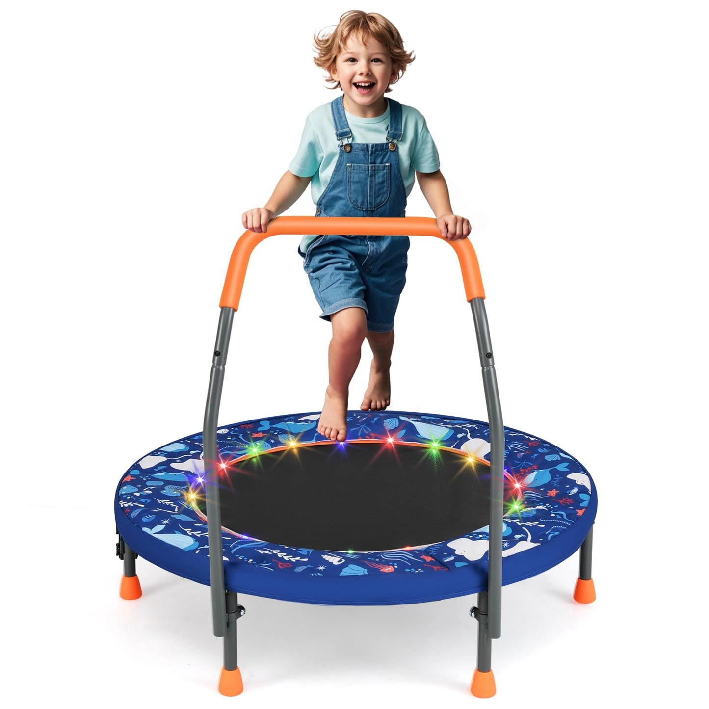 Foldable Trampoline for Boys and Girls Aged 3-6 Years