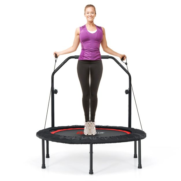 40” Foldable Trampoline with 2 Resistance Bands