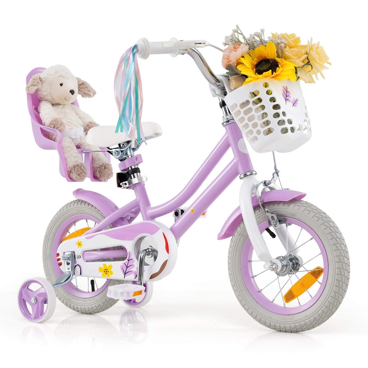 12/14 Inch Children Bicycle w/Detachable Training Wheels