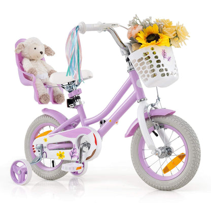12/14 Inch Children Bicycle w/Detachable Training Wheels