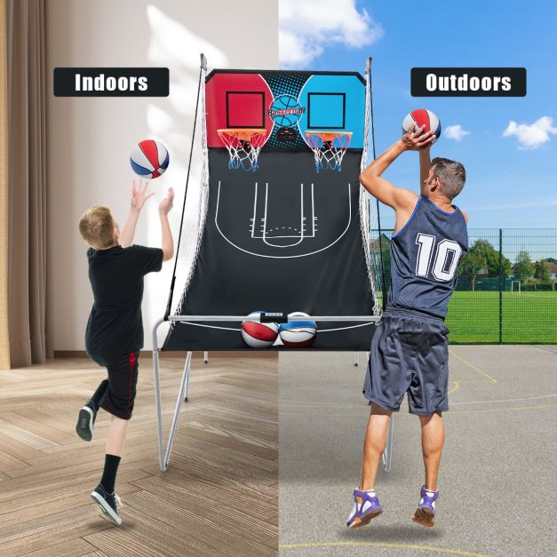 Dual Shot Basketball Arcade Game with 8 Game Modes & Arcade Sound