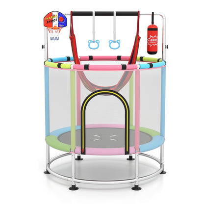 55" Kids Trampoline for 3-6 Years Old Boys & Girls