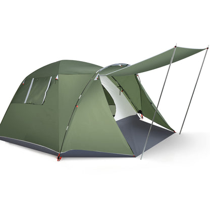 Camping Tent for 4-6 Persons With Front Porch & Back Vestibule