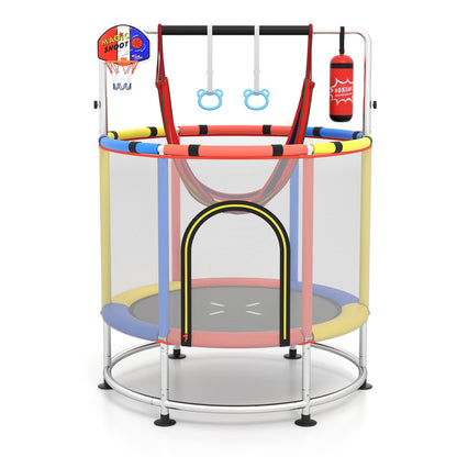 55" Kids Trampoline for 3-6 Years Old Boys & Girls