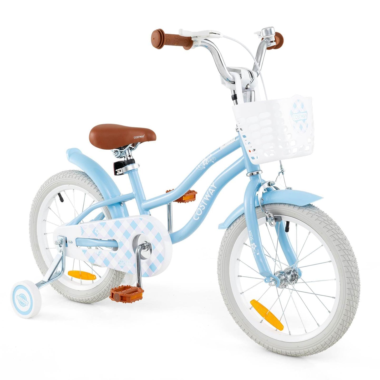 Kids Bike with Front Handbrake and Rear Coaster Brake for 3-4/3-5/4-7/4-8 Years Old