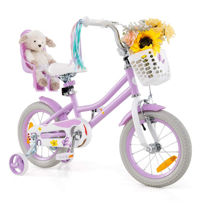 12/14 Inch Children Bicycle w/Detachable Training Wheels