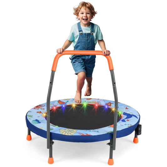 Foldable Trampoline for Boys and Girls Aged 3-6 Years