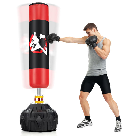 1.8m Freestanding Punching Bag for Home Office MMA Boxing Training