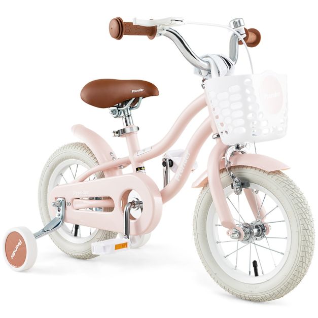 Kids Bike with Front Handbrake and Rear Coaster Brake for 3-4/3-5/4-7/4-8 Years Old