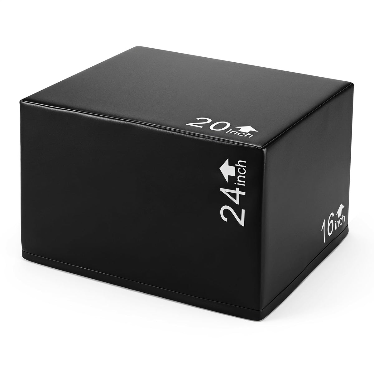 16 Inch Foam Jumping Box with 3 Heights & Easy-to-Clean PU Cover
