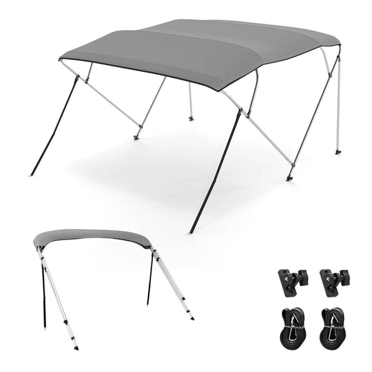 Boat Bimini Top Waterproof Fade-Resistant Oxford Canopy (240 x 215-228 x 137 cm (L x W x H)
