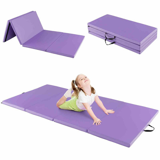 240 cm x 116 cm x 5 cm Folding Gymnastics Mat with Carry Handles