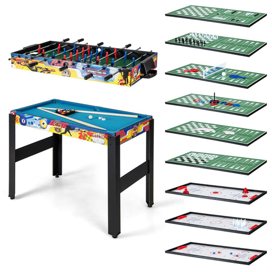 12-in-1 Combo Game Table Set w/Foosball
