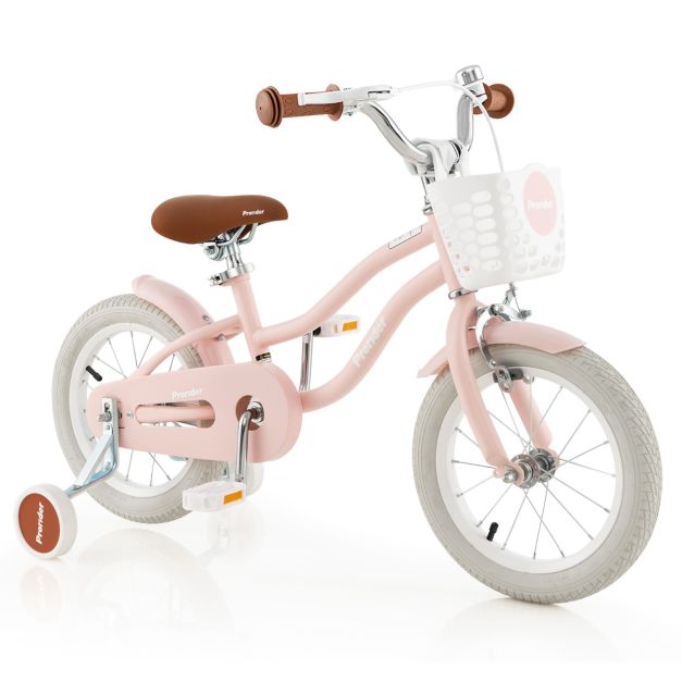 Kids Bike with Front Handbrake and Rear Coaster Brake for 3-4/3-5/4-7/4-8 Years Old