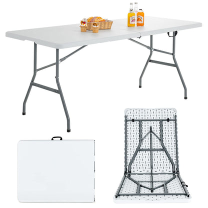 180 cm Portable & Lightweight Folding Camping Table with Carrying Handle