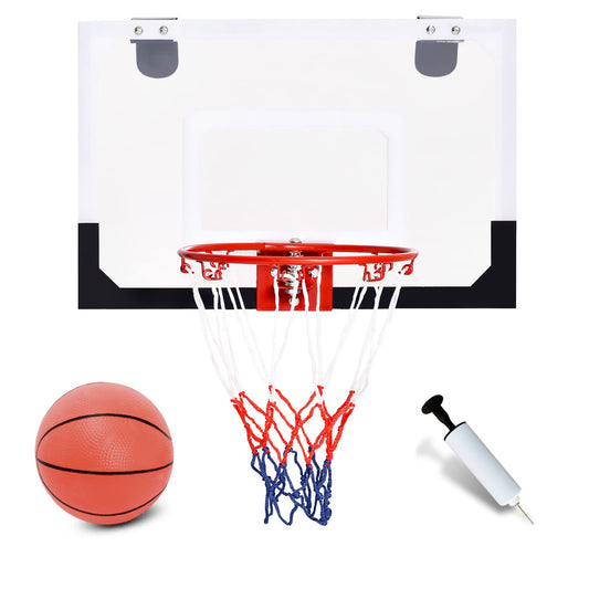 Indoor Basketball Hoop, 18" x 12" Mini Basketball Hoop Set