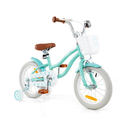 Kids Bike with Front Handbrake and Rear Coaster Brake for 3-4/3-5/4-7/4-8 Years Old