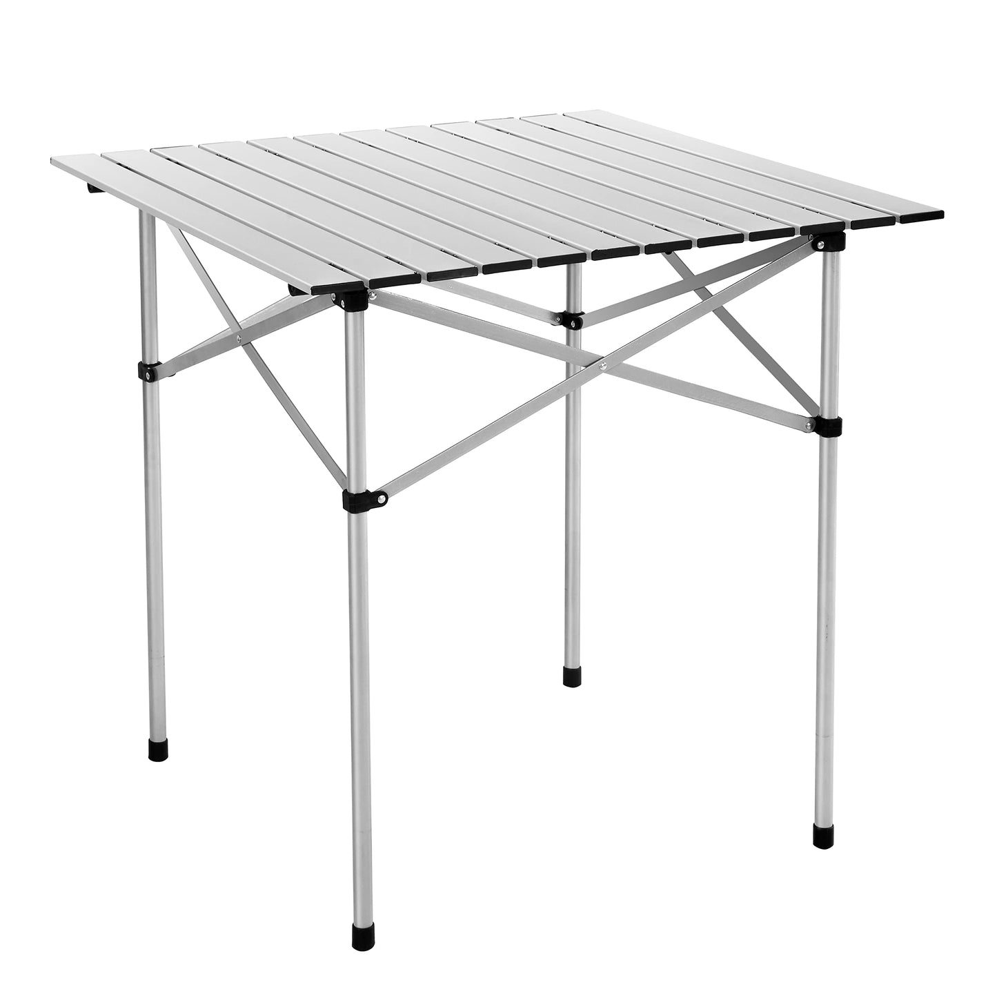 Portable Roll up Aluminum Table With Carrying Bag (70 x 70 x 70 cm (L x W x H))