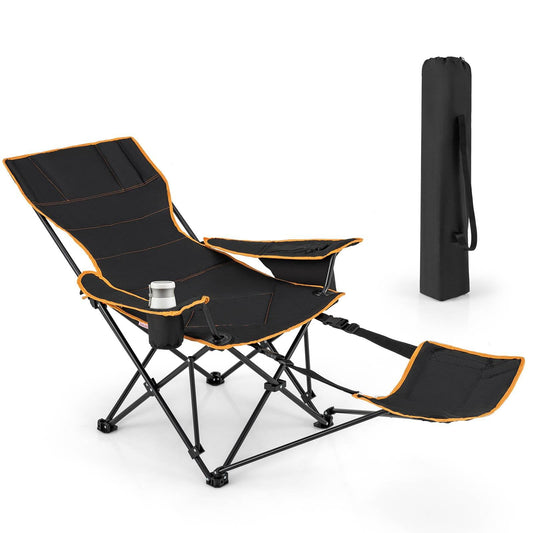 Folding Camping Chair with Footrest with Carry Bag for Picnics