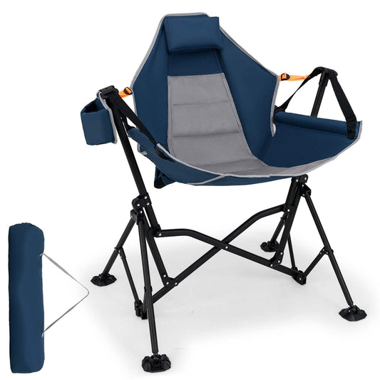 Oversized Hammock Camping Chair for Adults with Cup Holder Support 150 KG