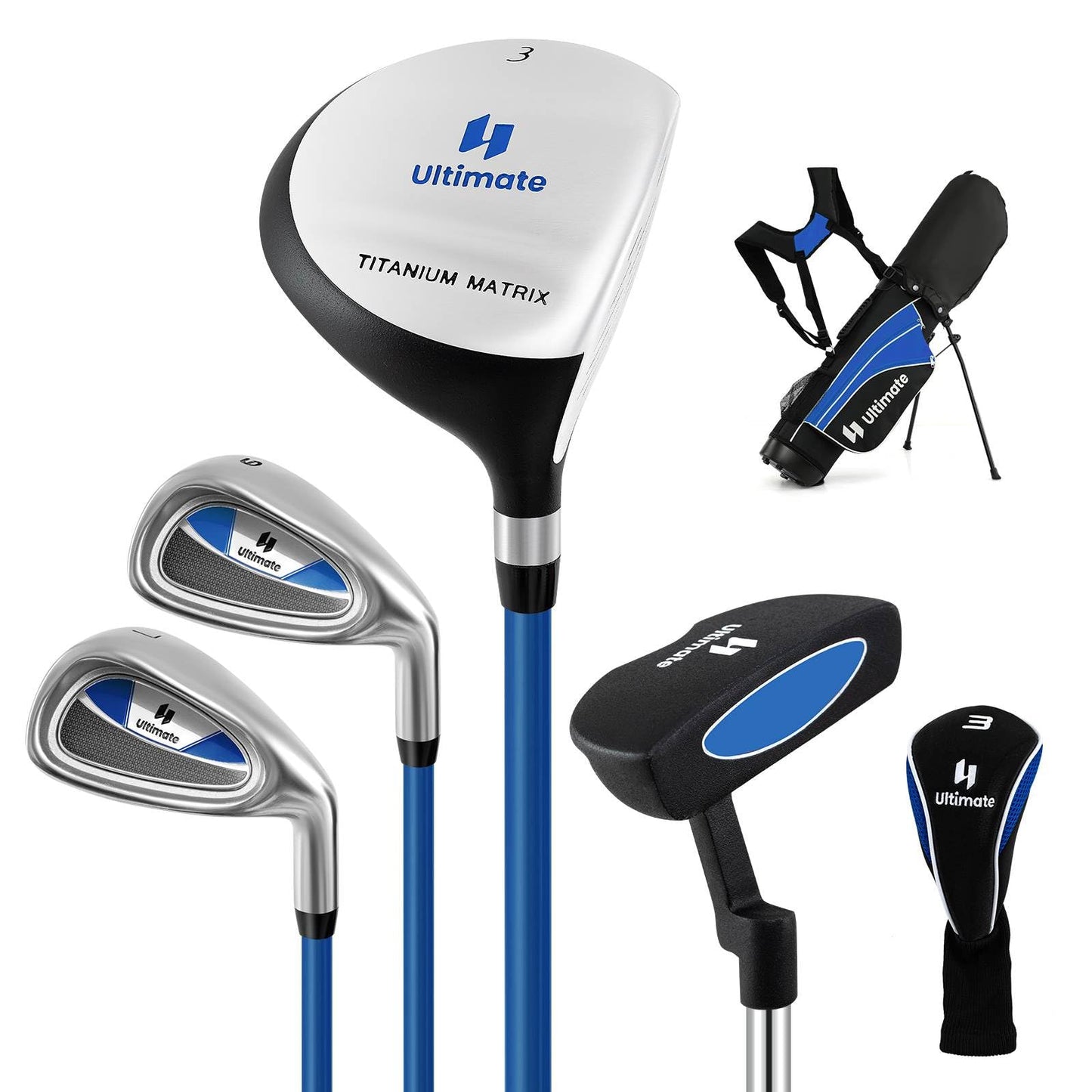 Junior Complete Golf Club Set with Lightweight Design for Kids
