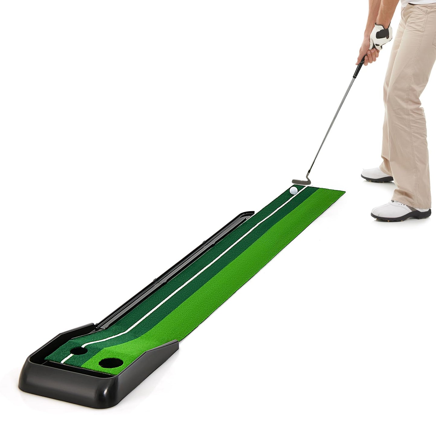 250 CM Putting Green Premium Golf Practice Turf with Simulate Grass Turf