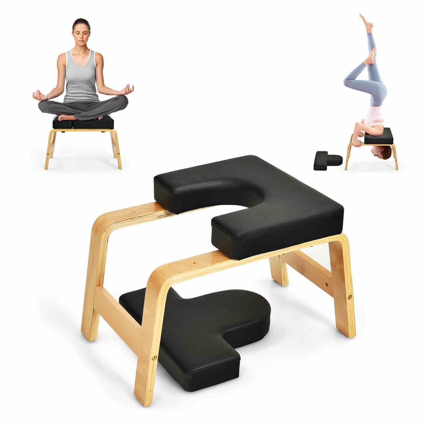 Yoga Headstand Bench Upside Down Chair for Balance Training