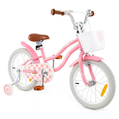 Kids Bike with Front Handbrake and Rear Coaster Brake for 3-4/3-5/4-7/4-8 Years Old