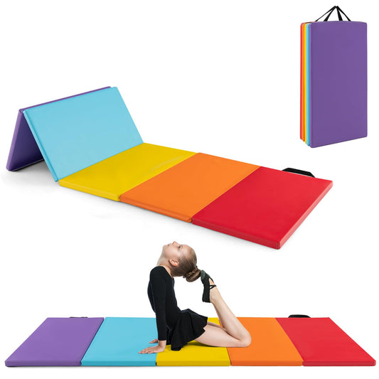 200 cm x 75 cm Tumbling Mat for Kids Portable & Lightweight PU Leather Exercise Mat