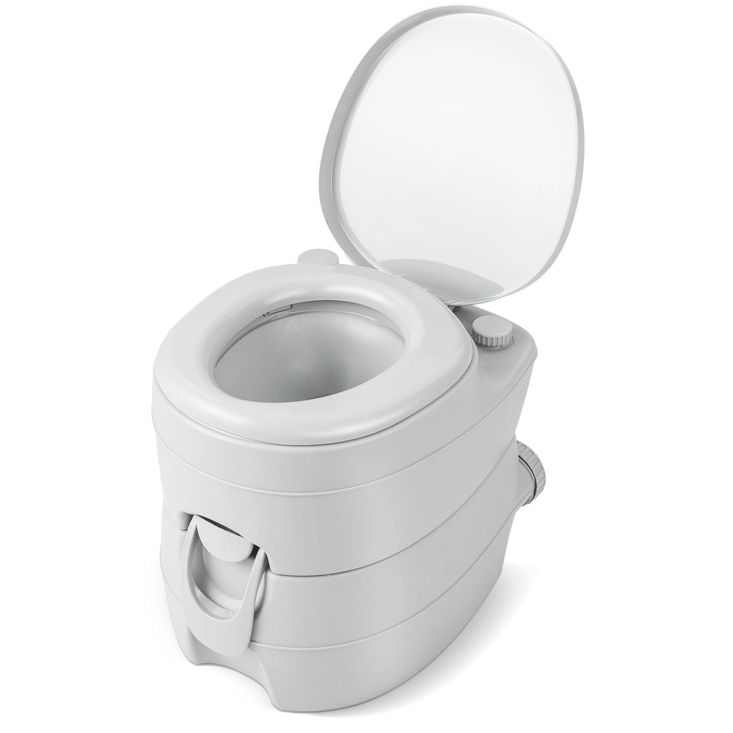 Outdoor Camping Toilet with 20L Detachable Waste Tank & Flush Pump