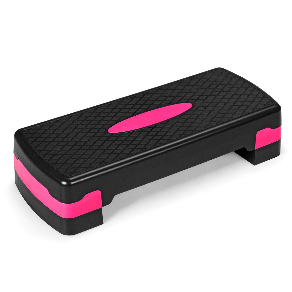 Adjustable Workout Aerobic Stepper Aerobic Exercise Step Platform with 4 Risers