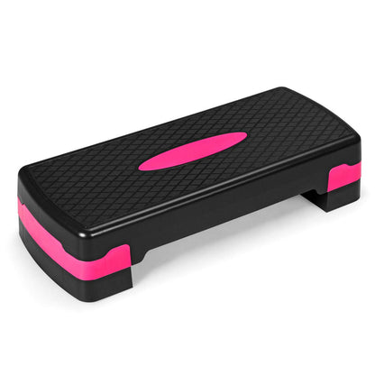 Adjustable Workout Aerobic Stepper Aerobic Exercise Step Platform with 4 Risers