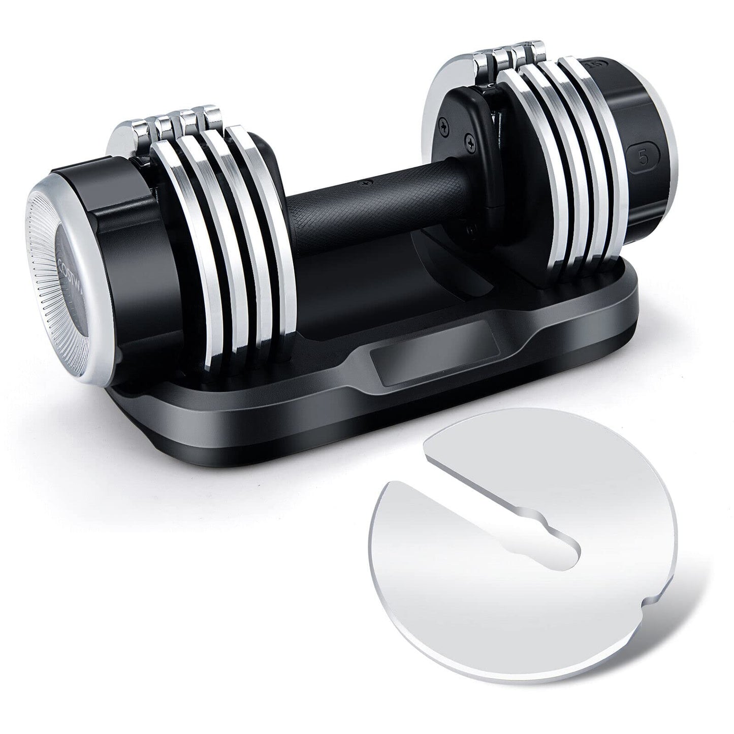 2 PACK Weight Adjustable Dumbbells with Anti-Slip Handle