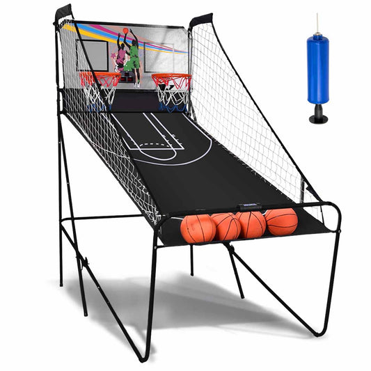 Basketball Arcade Game Foldable Basketball Game W/Electric LED Digital Scoring System