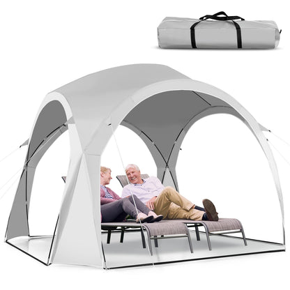 335cm x 335cm Large Sun Shelter for 6-8 People UPF50+ Beach Tent