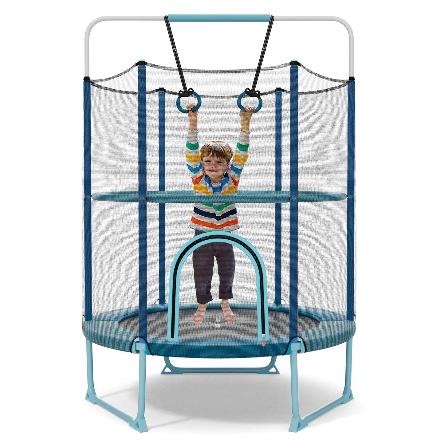 60'' Trampoline with Gymnastic Bar & Rings