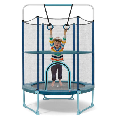 60'' Trampoline with Gymnastic Bar & Rings