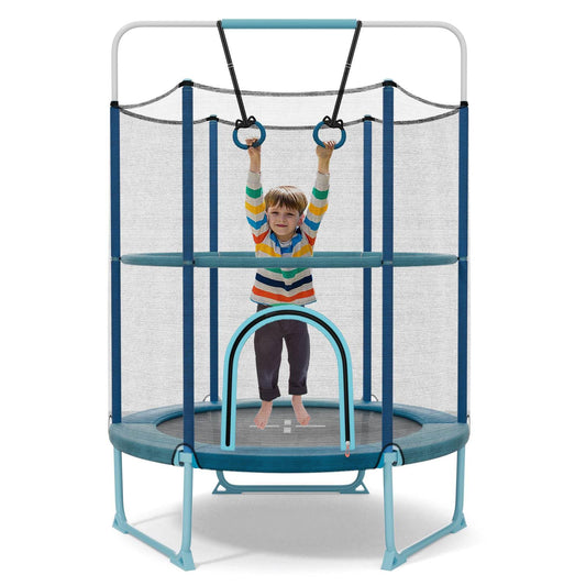 60'' Trampoline with Gymnastic Bar & Rings