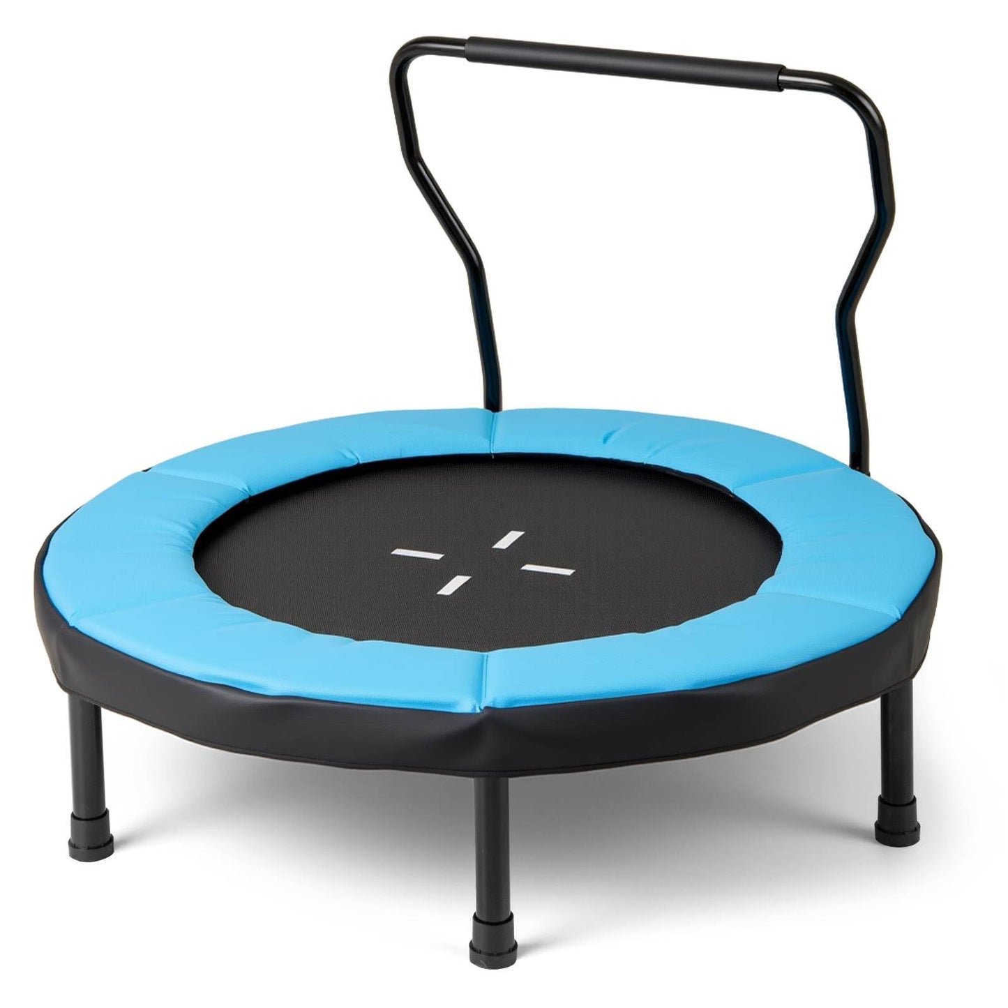 Trampoline with Foam Handlebar & Safety Pad for 3-6 Years Old Toddlers