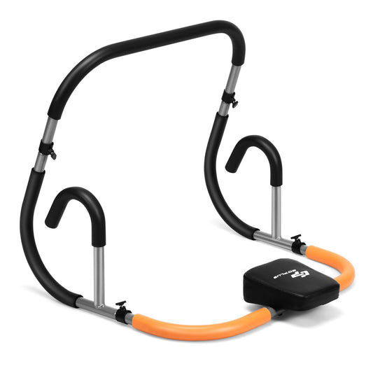 Ab Cruncher Machine Portable Ab Mat Trainer with Padded Headrest for Core Muscle Strength Sit Up Training