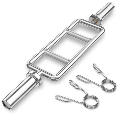 84.5 cm Inch Olympic Triceps Bar, 320 kg Solid Steel Weight Bar