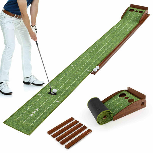 Indoor/Outdoor Golf Putting Mat for Training & Practicing