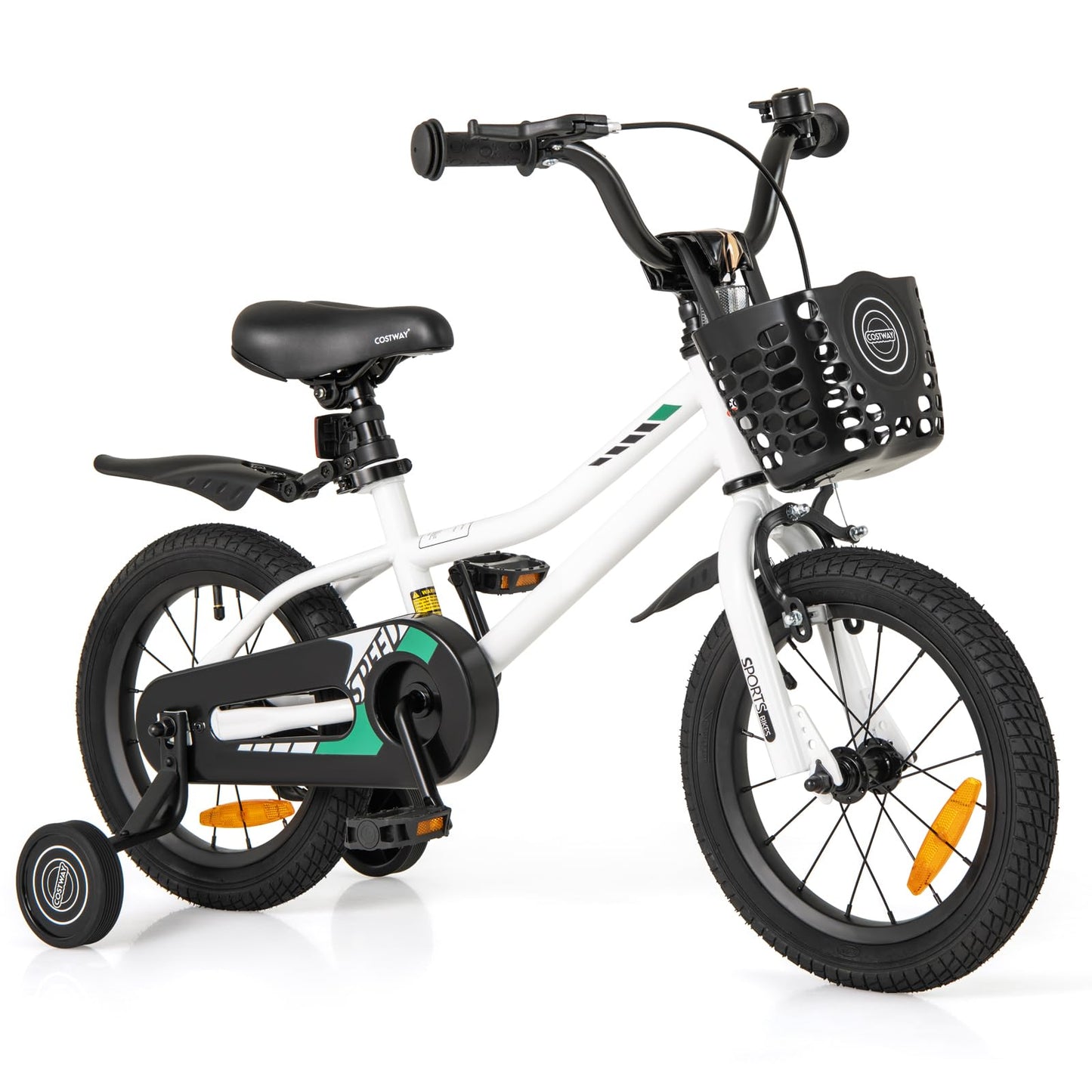 14 16 18 Inch Kids Bike with Training Wheels for Girls Boys