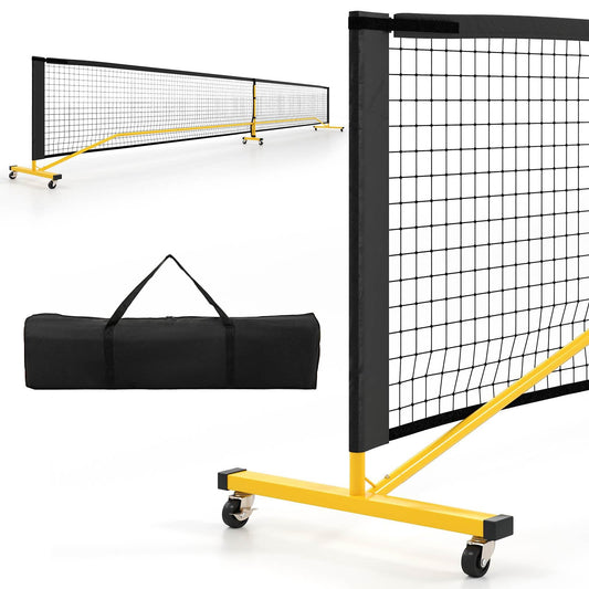 Portable PE Pickleball Net for Outdoor Indoor Driveway Backyard