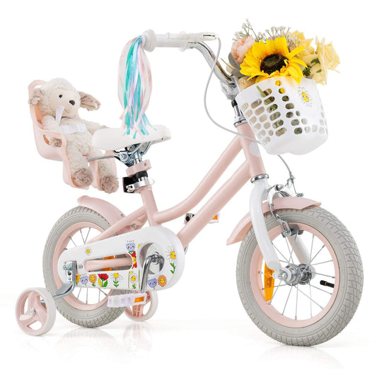 12/14 Inch Children Bicycle w/Detachable Training Wheels