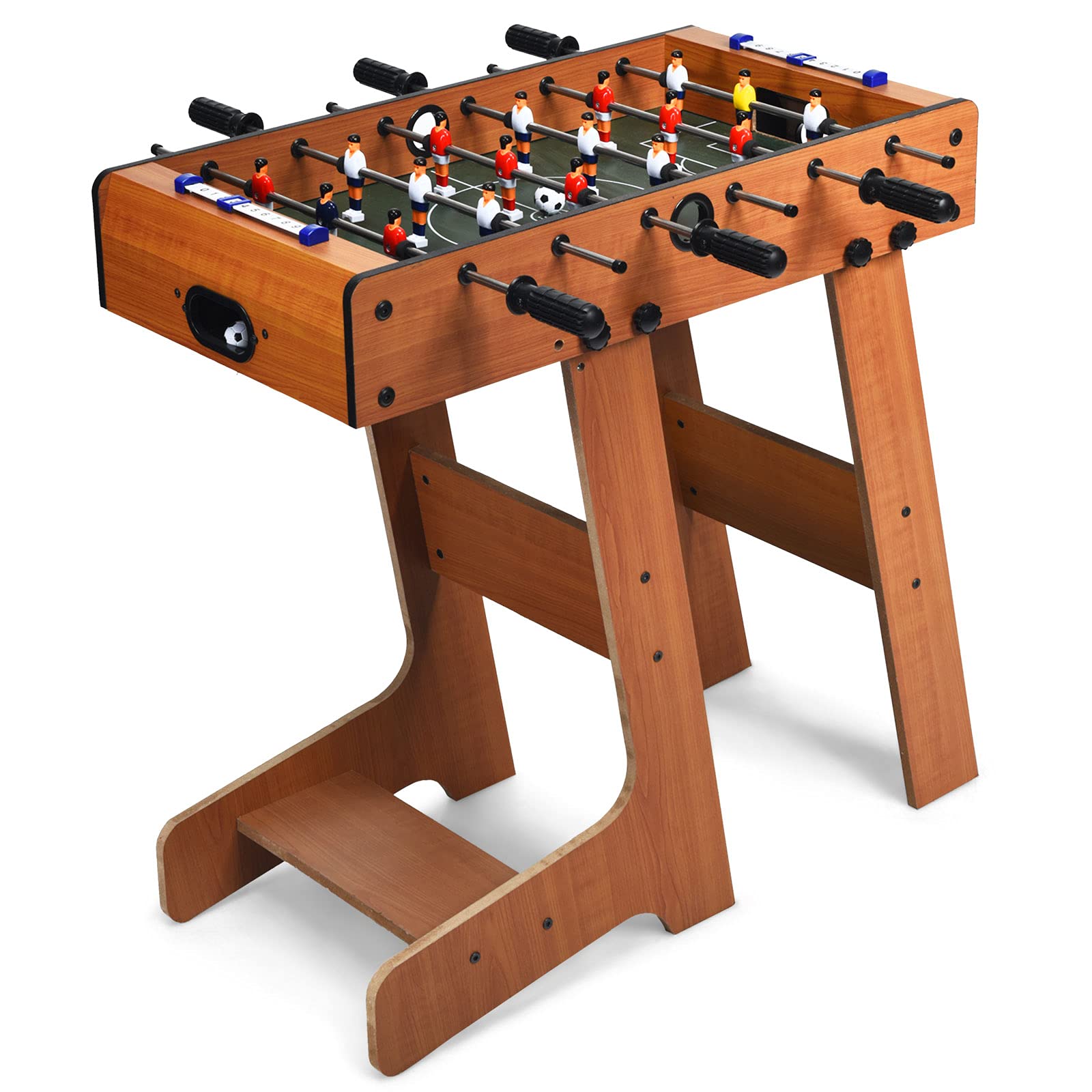 Tabletop Foosball Table with 2 Balls & Score Keeper for Game Room ...