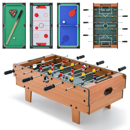 4 in 1 Combo Game Table Set for Kids & Adults