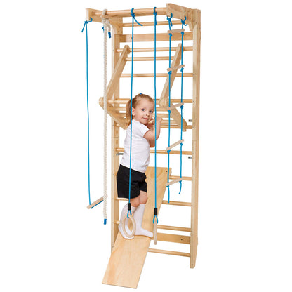 Wooden Rung Wall Climbing Wall Gymnastic Wall for Family