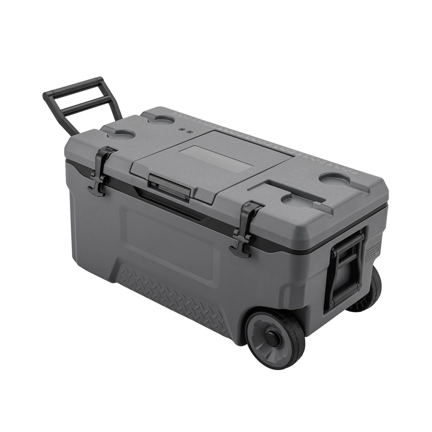 70 L Rolling Cooler with Molded Design and Wheels for Fishing Camping